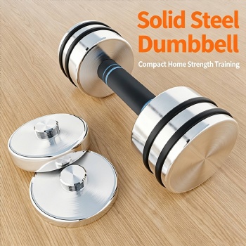 Chrome Detachable Cast Iron Dumbbell Set